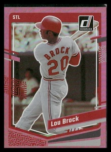 2023 Donruss #177 Lou Brock Holo Pink - Picture 1 of 2