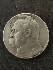 10 ZLOTYCH 1935 JOSEF PILSUDSKI SILBER POLEN / POLAND SILVER - Bild 1 von 2