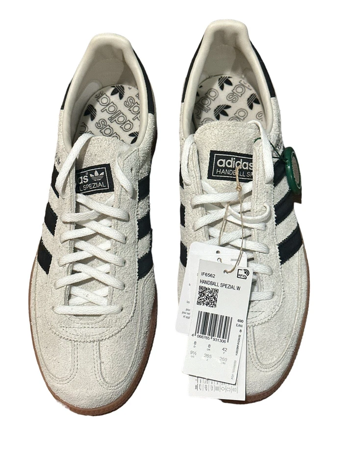 Adidas Handball Spezial Women’s Aluminium Black Gum Size 9.5 (runs large) NWT - Image 1 of 4