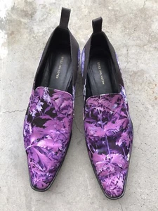 DRIES VAN NOTEN 2019 Purple And Black Floral Fabric Flats EU36 - Picture 1 of 10