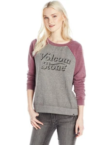 Volcom Art Tropolis Sweatshirt in Merlot - Picture 1 of 2