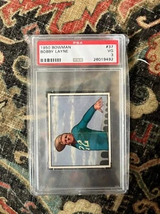 Bobby Layne 1950 Bowman PSA 3 en muy buena condición - Imagen 1 de 1