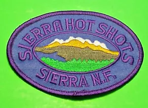 SIERRA HOT SHOTS CALIFORNIA  SIERRA NATIONAL FOREST  2 1/4 x 4"  FIRE DEPT PATCH - Picture 1 of 1