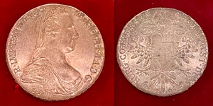 Maria Theresia Taler Silber SF 1780 X 833 Silber Rand: IUSTITIA ET CLEMENTIA RAR - Bild 1 von 14