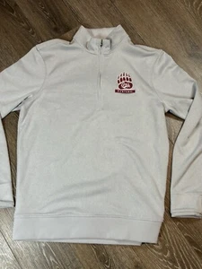 Under Armour Cold Gear 1/2 Zip Fleece Montana Grizzlies  Mens Size Medium Gray - Picture 1 of 6