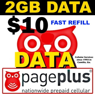 Page Plus 🔥 DATA 🔥 $10 Refill DIRECT FAST to PHONE USA TRUSTED SELLER  - Image 1 of 3