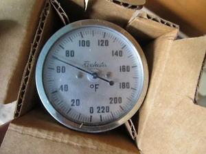 Medidor de temperatura Rochester Gauges Inc. 0-220 grados F de colección ¿NUEVO EN STOCK AÑOS 60? - Imagen 1 de 3