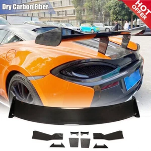 Dry Carbon Fiber Rear Trunk Spoiler High Kick Wing For McLaren 570S 2015-2020 - Picture 1 of 12