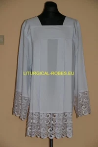 PRIEST SURPLICE, SPÓDNICA CHÓROWA, SZATA LITURGIA, ROZMIAR 170 CM - Imagen 1 de 1