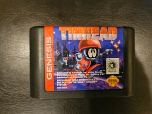 TESTED / WORKING Tinhead Sega Genesis Cartridge Only Tin Head Cart FREE SHIPPING - Picture 1 of 3