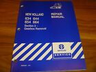 New Holland 634 644 654 664 Prasa Skrzynia biegów Removal Service Repair Manual 40063403