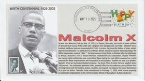 6° Cachets Malcolm X Centenario de Nacimiento - Imagen 1 de 1