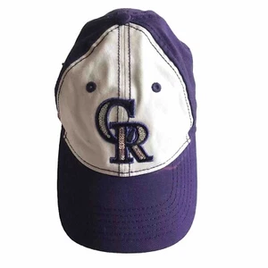 Gorra de béisbol New Era 9FORTY Colorado Rockies para mujer púrpura y blanca CR Bling - Imagen 1 de 10