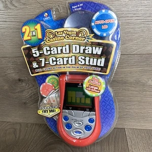 Las Vegas Casino Corner 2in 1 - 5 Card Draw & 7 Card Stud Handheld NiP - Picture 1 of 2