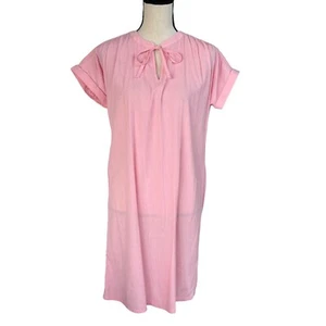 Style & Co Petite Small Shift Dress Dolman Sleeve V-Neck Gauzy Lightweight Pink - Picture 1 of 8