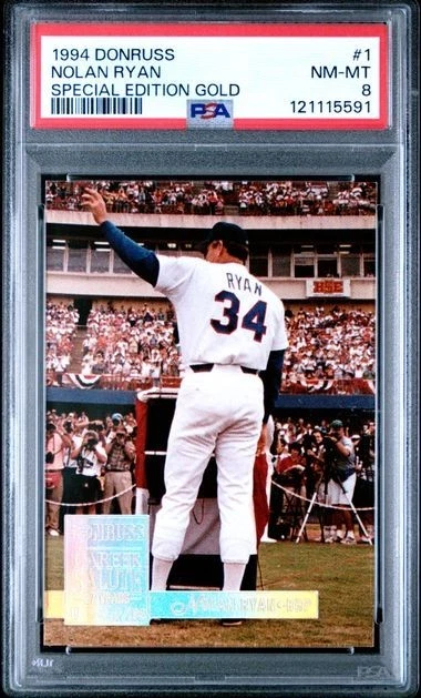 1994 Donruss - Special Edition Nolan Ryan #1 - PSA 8 - New Slab - 1st Owner - Image 1 of 4