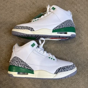 Size 7.5W - Air Jordan 3 Retro Lucky Green Women - Picture 1 of 9