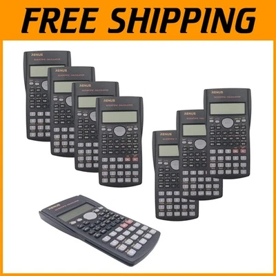 8-Pack Engineering Scientific Calculator: 2-Line Display & Batteries Included - Image 1 of 4
