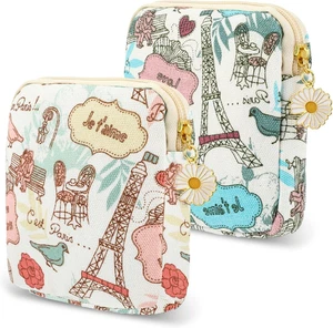 Sanitary Napkin Storage Bag, 2PCS Period Bags Cute Sanitary Pad Storage Pouch... - Picture 1 of 1