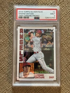 2019 Topps Update SHOHEI OHTANI Silver Pack 1984 Chrome Mojo PSA 9 Mint #2 - Picture 1 of 2