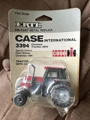 ERTL Case International 3394 Tractor MFD 1:64 #288GW  1986 Farm Woman Christmas - Image 1 of 4