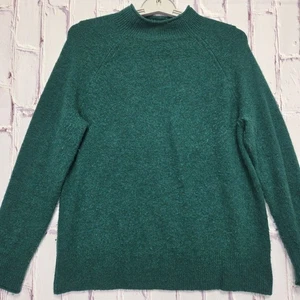 J. Crew Mock Neck Merino Wool Blend Sweater Pullover Grün XS Re-Imagined Soft9 - Bild 1 von 11