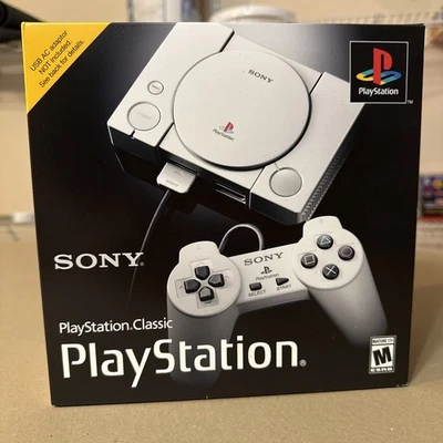 Sony PlayStation 1 PS1 Mini Classic Gray Console Brand New Sealed In Box Authent - Image 1 of 2
