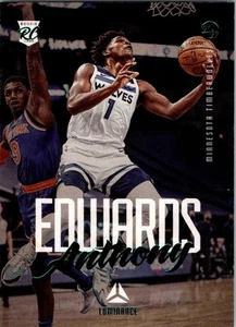 2020-21 Panini Chronicles Luminance #143 Anthony Edwards RC Rookie Card SP Teal - Picture 1 of 2
