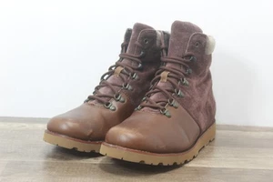 Ugg Men's Halfdan Leather in Grizzly Winter Boots Sz 9 (TR-59) - Picture 1 of 8