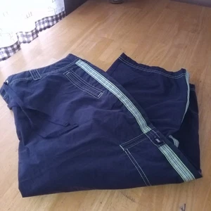 SJB Active Pants Women Capri Cargo Hiking Drawstring Waistband Plus Button 1X - Picture 1 of 4