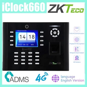 ZKteco iClock660 4G ADMS Fingerprint Recognition Time Attendance Access Control - Picture 1 of 9