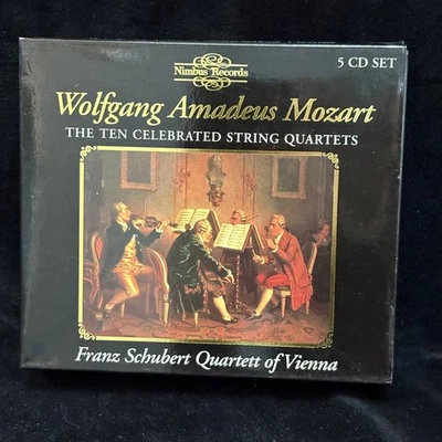 MOZART Ten Celebrated Quartets - FRANZ SCHUBERT QUARTET VIENNA - NIMBUS 5CD BOX Foto 1 de 4