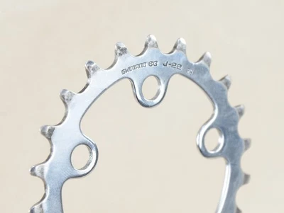 Передняя звездочка Shimano SG 22 зуба 22t, 58 BCD, J-22, хромированная сталь бабушка, винтаж - Изображение 1 из 4