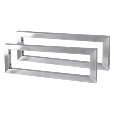 2 SOPORTES DE ACERO INOXIDABLE CEPILLADO PARA LAS ENCIMERAS DE LOS LAVABOS, S... - Imagen 1 de 4