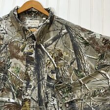 Beretta Long Sleeve Button Shirt 3XL Realtree Camo AP Vented Hunting Padded