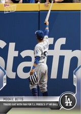 2021 TOPPS NOW CARD LOS ANGELES DODGERS MOOKIE BETTS #828 TRADES BAT FOR HR BALL