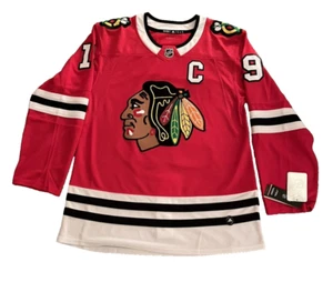 Chicago Blackhawks Jonathan Toews Authentic Adidas Home Jersey Red 52 - Picture 1 of 5