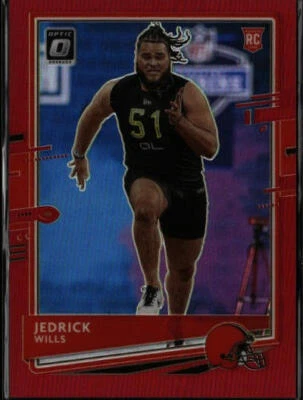 2020 Donruss #P-269 Jedrick Wills Optic Preview Red #/99 - Image 1 of 2