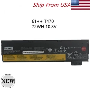 61++ NEW OEM 72WH 01AV425 Battery For Lenovo ThinkPad T470 T480 T570 T580 Series - Picture 1 of 12