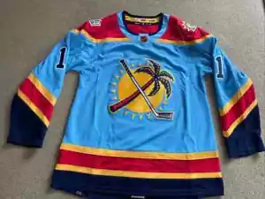 Florida Panthers Reverse Retro Jersey Jonathan Huberdeau Adidas Size 56 Large - Picture 1 of 7