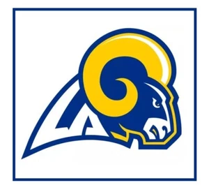L54 Los Angeles Rams equipo de fútbol americano NFL 2025 logotipo imán de refrigerador 4 pulgadas - Imagen 1 de 1