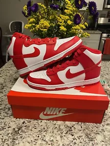 11.5 - Nike Dunk High Championship White Red - Picture 1 of 2