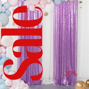 BACKDROPS - Sequin Backdrops - Sequin Photo Booth Backdrop, Party Backdrops, - Picture 1 of 2