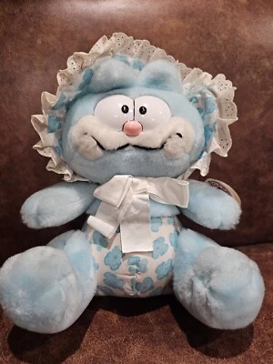 Vintage Dakin Baby BabyKins Garfield Plush Blue Stuffed Toy 1981 - Image 1 of 2