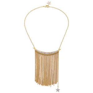NUEVO Collar de Cadena Dorada Esila Estrella Brillante Estrás - Imagen 1 de 1