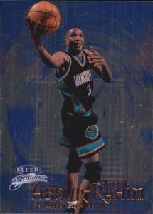 1998-99 Fleer Brilliants Blue Grizzlies Basketball Card #15 Shareef Abdur-Rahim