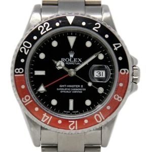 Rolex GMT Master II Stainless Steel 16710 Coke 2007 No Holes 2YrWarranty #230-2 - Picture 1 of 5