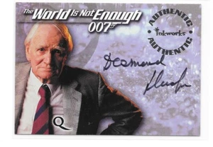 1999 Inkworks James Bond World is Not Enough Desmond Llewelyn AUTO Q A3 007 RARE - Picture 1 of 2
