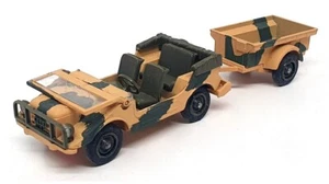 Solido 1/43 Scale Diecast 212 - Army Jeep & Trailer - Green - Picture 1 of 5
