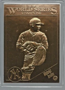 Hideki Irabu 1998 Danbury Mint New York Yankees Sealed 22 kt Gold Card # 7 - Picture 1 of 1